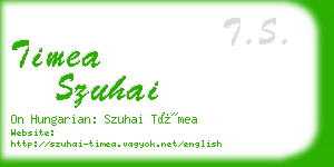 timea szuhai business card